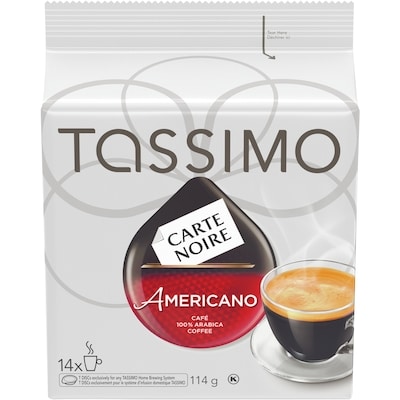 Tassimo Carte Noire Americano Coffee Single Serve T-Discs 14 ea, $0.86/1ea