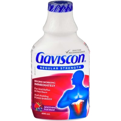 Gaviscon Liquide apaisant fruits 600 ml, 3,25 $/100ml