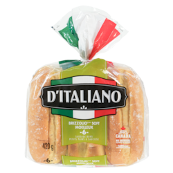D'Italiano Brizzolio Sausage Buns 420 g, $0.95/100g