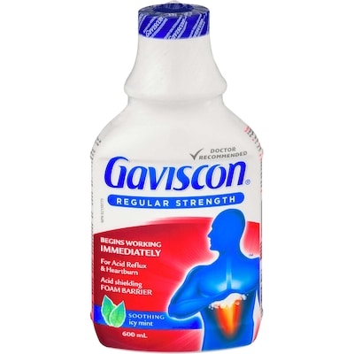 Gaviscon Soothing Liquid, Icy Mint 600 ml, $3.25/100ml