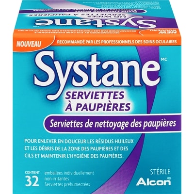 Systane Serviettes de nettoyage des paupières 32 ea, 0,45 $/1ch