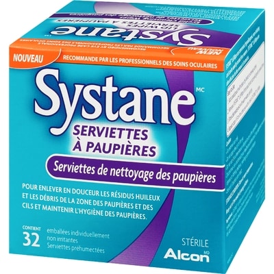Serviettes de nettoyage des paupières