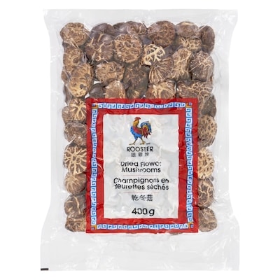 Rooster Dried Flower Mushrooms 400 g, $3.38/100g