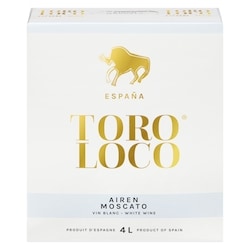 Toro Loco Vin blanc Toro Loco (Pièce d’identité requise au moment du ramassage) 4 l, 1,17 $/100ml
