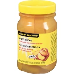 No Name Clingstone Peach Slices in Fruit Juice From Concentrate