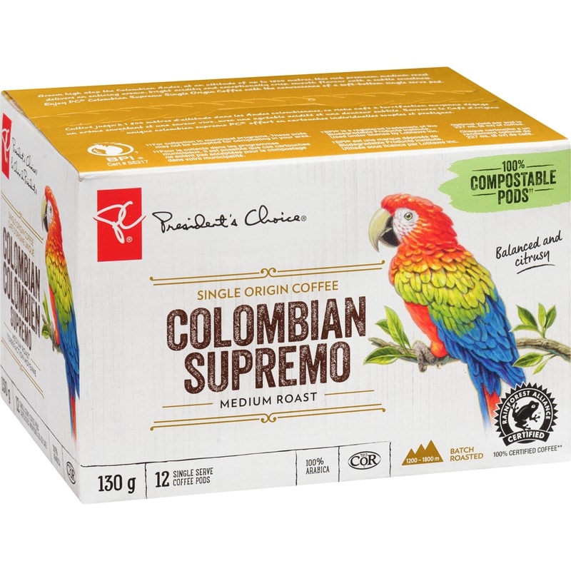 Single Origin Colombian Medium Roast Coffee Pods