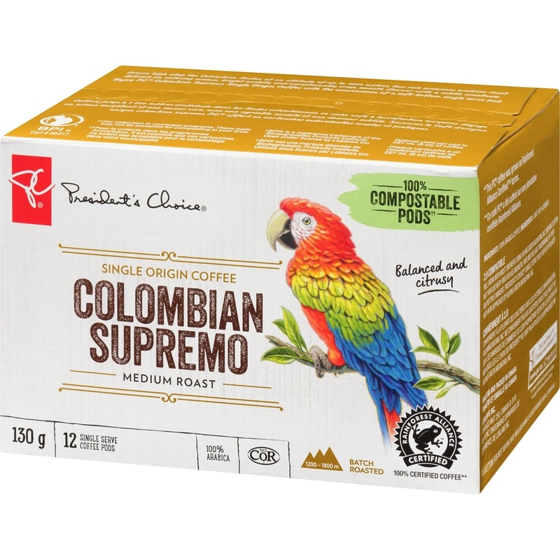 Single Origin Colombian Medium Roast Coffee Pods