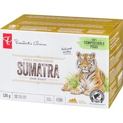 President's Choice Sumatra Single Origin Dark Roast Single Serve