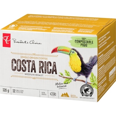 Costa Rica Single Origin Medium Roast Single Serve K-cup Coffee Pods