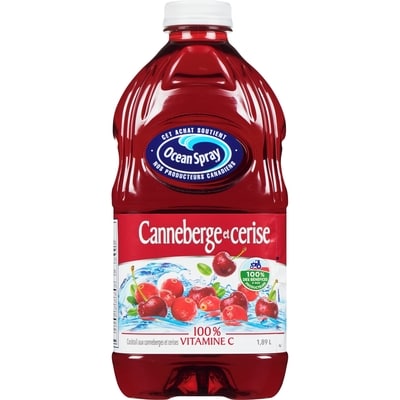 Ocean Spray Cocktail aux canneberges et cerises 1.89 l, 0,21 $/100ml