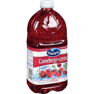 Cocktail aux canneberges et cerises