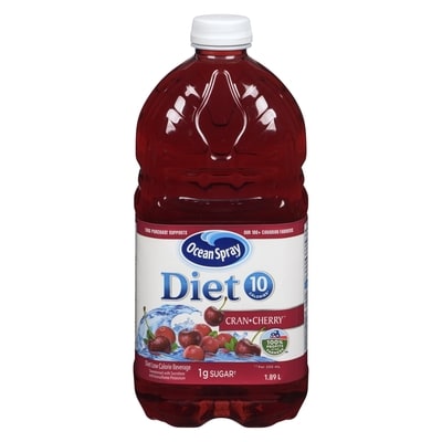 Ocean Spray Juice Drink, Diet Cranberry Cherry 1.89 l, $0.21/100ml
