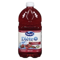 Ocean Spray Boisson diète canneberge et cerise 1.89 l, 0,29 $/100ml