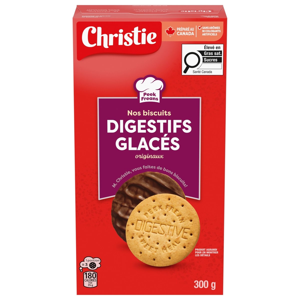 Peek Freans Digestifs Glacés Biscuits Et Craquelins 300 g, 1,66 $/100g