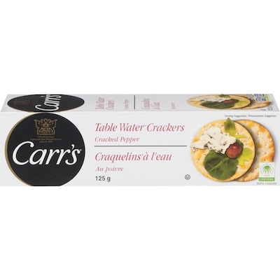 Carr's Table Water Cracked Pepper Crackers 125 g, $2.23/100g