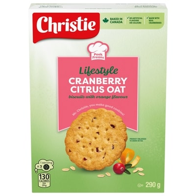 Peek Freans Lifestyle Cranberry Citris Oat Cookies 290 g, $1.55/100g