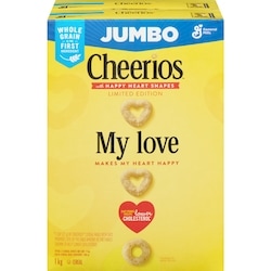 General Mills Original Cheerios Breakfast Cereal, Jumbo Size, Whole Grains 1000 g, $1.15/100g
