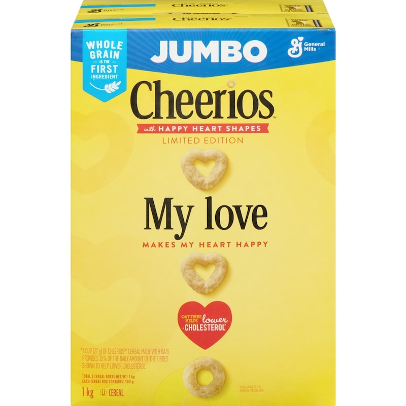 Original Cheerios Breakfast Cereal, Jumbo Size, Whole Grains