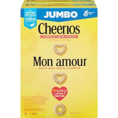 General Mills Cheerios Saveur Originale, Céréales à Base de Grains Entiers, Format Géant 1000 g, 1,35 $/100g