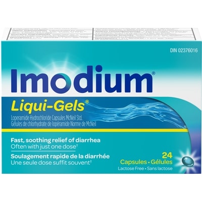 Imodium Liqui-gels 24 ea, 1,37 $/1ch