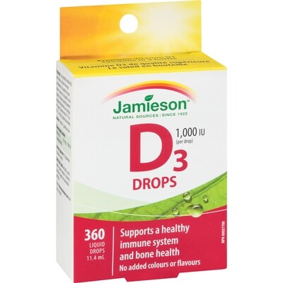 Vitamin D 1,000 IU Higher Potency Droplets