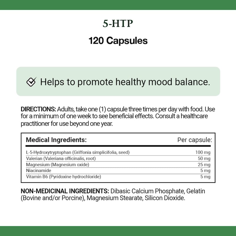 5-HTP 100 mg Plus, For Mood Balance