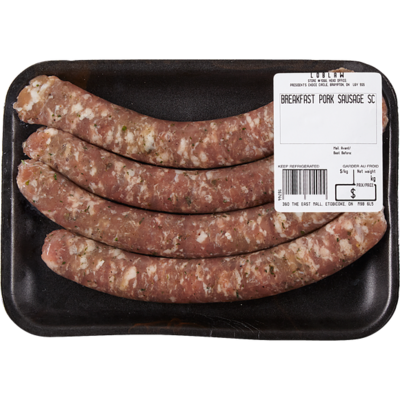 null Saucisses de porc 12,10 $/1kg 5,49 $/1lb