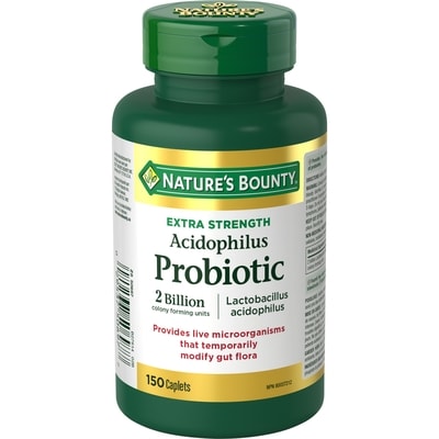 Nature's Bounty Extra Strength Acidophilus Probiotic, 150 Caplets 150 ea, $0.15/1ea
