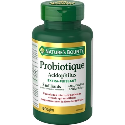 Nature’s Bounty Probiotique acidophilus extra-fort, 150 caplets 150 ea, 0,15 $/1ch