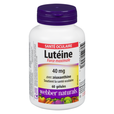 Webber Naturals Lutéine avec zéaxanthine 60 ea, 0,32 $/1ch