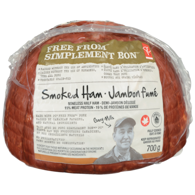 President's Choice Free From Smoked Ham 700 g, $2.14/100g