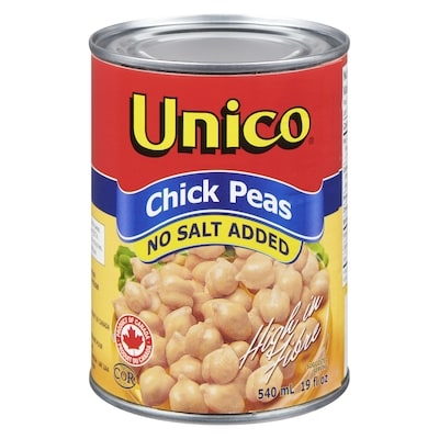 Unico Chick Peas, No Salt Added 540 ml, $0.46/100ml