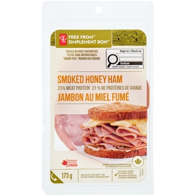 President's Choice Free From Honey Ham 175 g, $39.94/1kg $3.99/100g