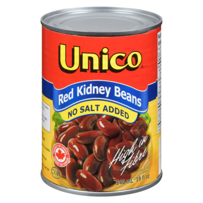 Unico Red Kidney Beans, No Salt Added 540 ml, $0.37/100ml