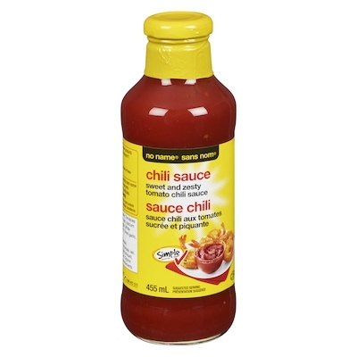 Sans Nom Sauce chili aux tomates sucrée et piquante 455 ml, 1,21 $/100ml