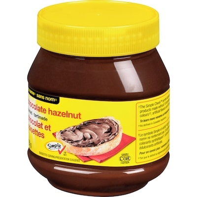 Tartinade au chocolat et aux noisettes