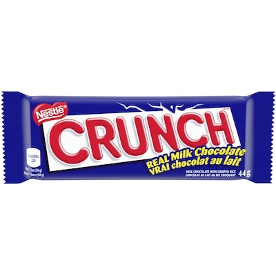 Nestlé Crunch Barre De Chocolat Au Lait Au Riz Croquant 44 g, 3,39 $/100g