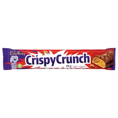 Cadbury Crispy Crunch Singles Chocolate Bar, 100% sustainably sourced cocoa (Pack of 24) 24x48.0 g, $3.12/100g