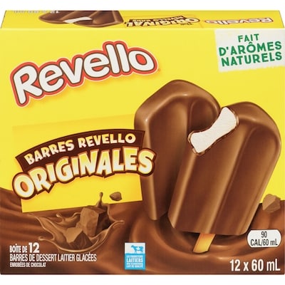 The Original Barres de Dessert Laitier Glacé saveurs naturelles et lait de qualité 12x60.0 ml, 0,52 $/100ml