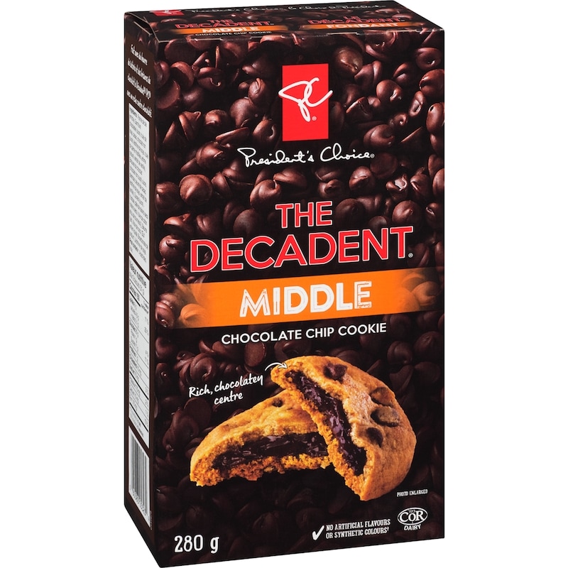 The Decadent Middle Chocolate Chip Cookie