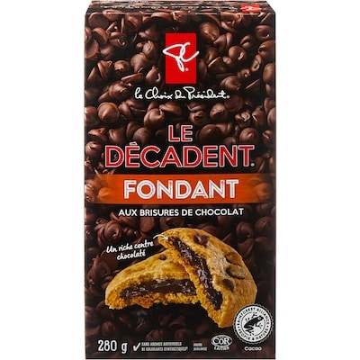 le Choix du Président Biscuit Décadent aux brisures de chocolat avec fondant 280 g, 1,79 $/100g