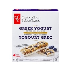 le Choix du Président Barres granola enrobées de yogourt grec aux bleuets 175 g, 2,74 $/100g