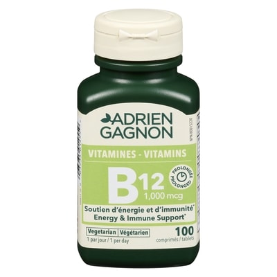 Adrien Gagnon Vitamins& Minerals B12 1000 mcg 100 Tablets 100 ea, $0.14/1ea