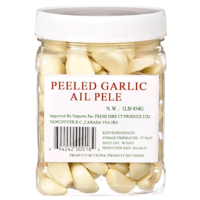null Peeled Garlic 454 g, $1.10/100g