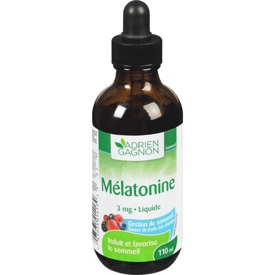 Adrien Gagnon Mélatonine liquide 110 ea, 0,11 $/1ch