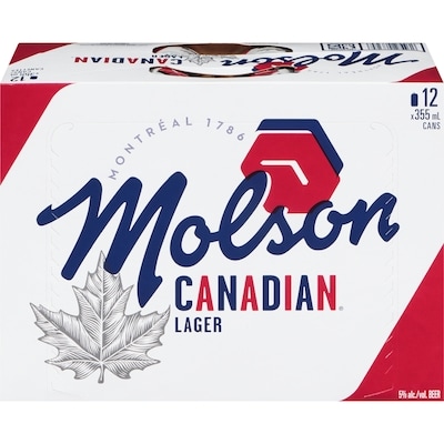 Molson Canadian Beer (ID required at pick-up) 12x355.0 ml, $0.57/100ml
