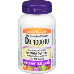 Vitamin D3 1000 IU Tablets