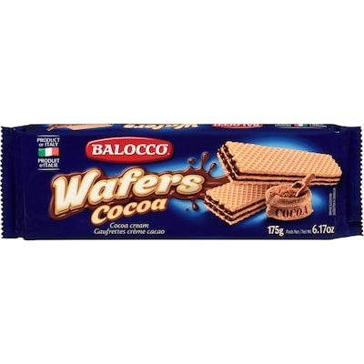 Balocco Wafers, Cacao 175 g, $2.17/100g