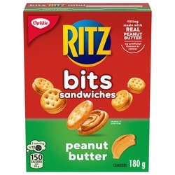 Christie Ritz Bits Sandwich Crackers, Peanut Butter 180 g, $2.49/100g
