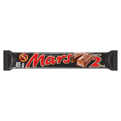 Mars Barre de chocolat sans arachides, grand format 2 morceaux 85 g, 2,58 $/100g